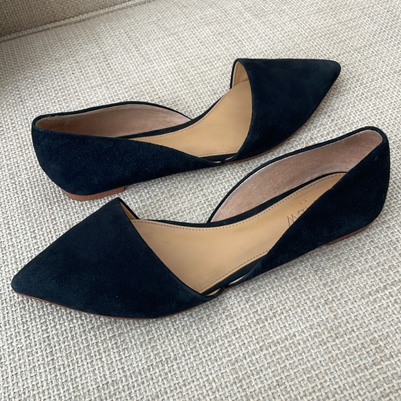 Suede J Crew Factory Zoe D’Orsay Flats with Pointed Toe - Sz 7 - Picture 7 of 7